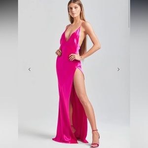Neon pink Retrofete Paloma Dress
